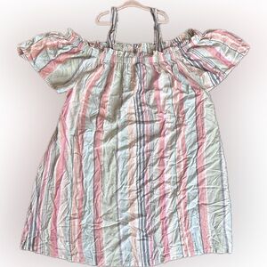 Peyton & Parker Striped Off-Shoulder Summer Dress